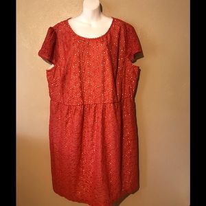 Ice red lace dress size 24W